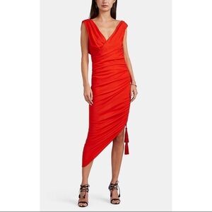 Lanvin Asymmetrical Red Dress NWT
